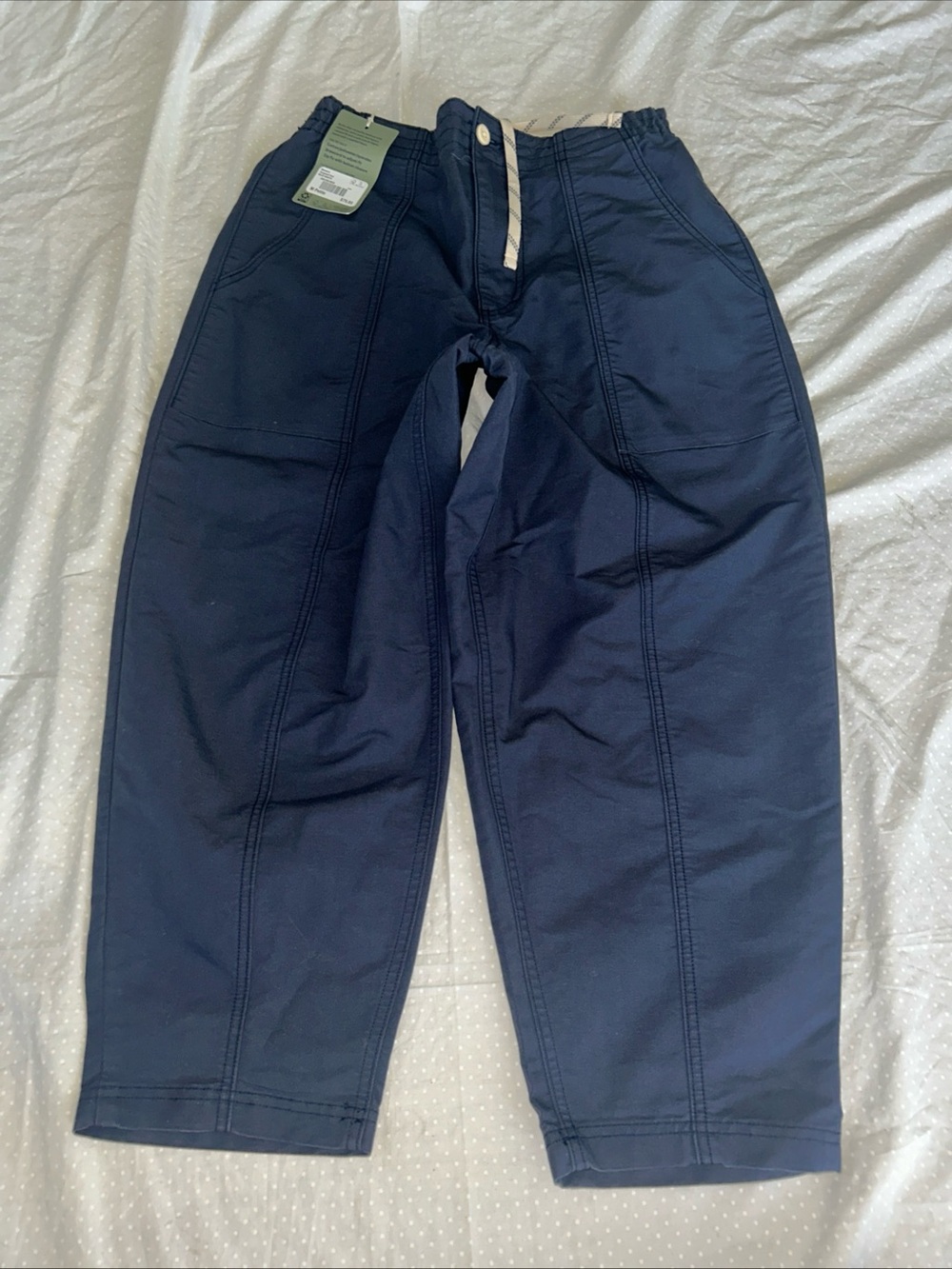 REI Co-Op Blue Campwell Pants Women's Medium Petite Cotton Blend Canvas NWT